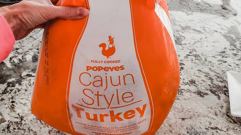 A Popeyes Cajun-style turkey