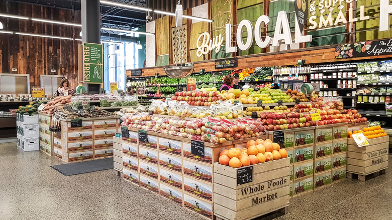 The inside of a Whole Foods