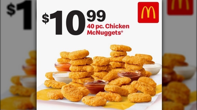 ad for $10.99 40-piece McNuggets