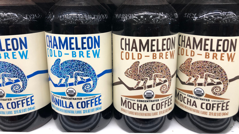 Selection of Chameleon Organic cold brew coffees