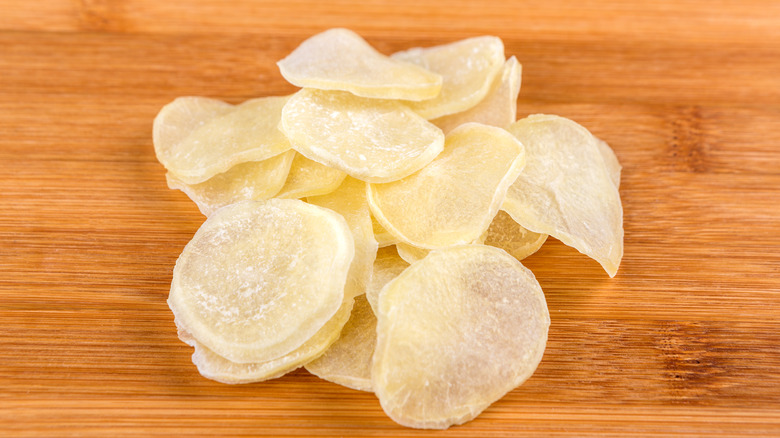 dehydrated potato slices