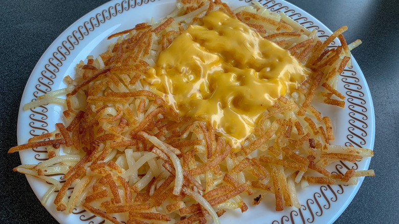 Waffle House hash browns plate