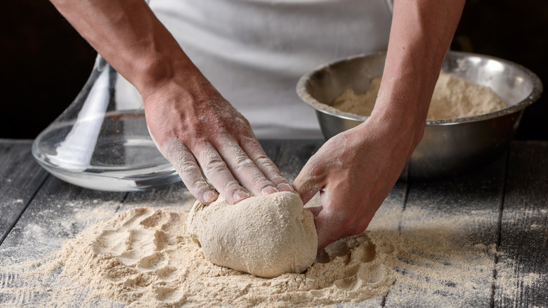 kneading dough