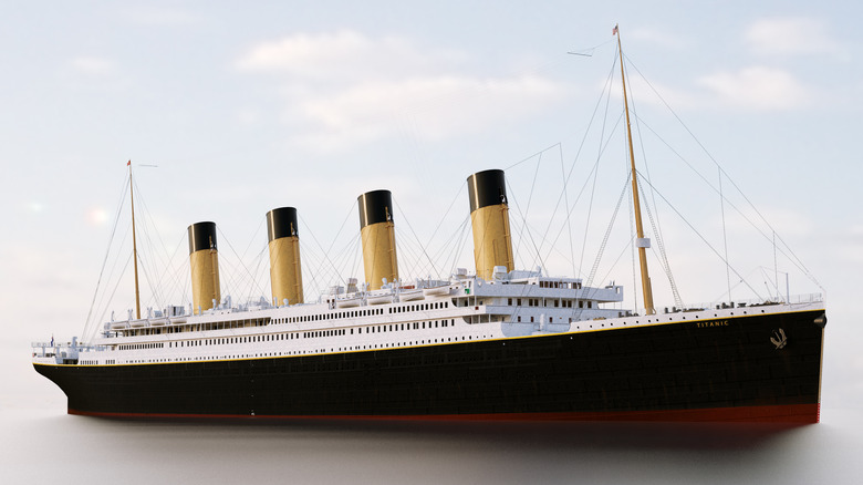 A rendering of the Titanic