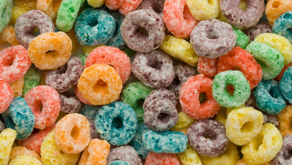 Different color Froot Loops