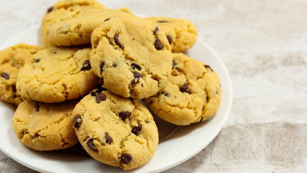 Plate of chickpea cookies