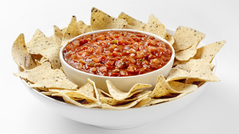 Bowl of chips and salsa