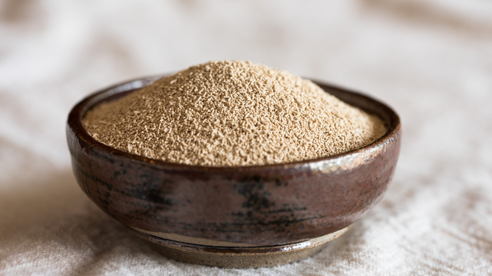 Yeast in a bowl