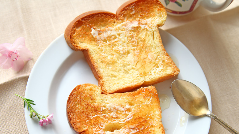 buttered brioche toast