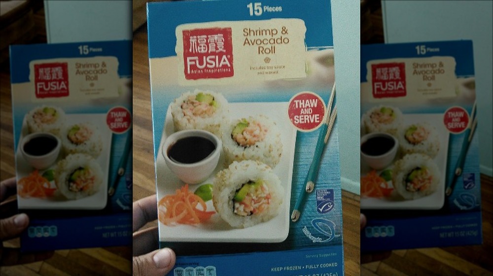 Frozen sushi from Aldi