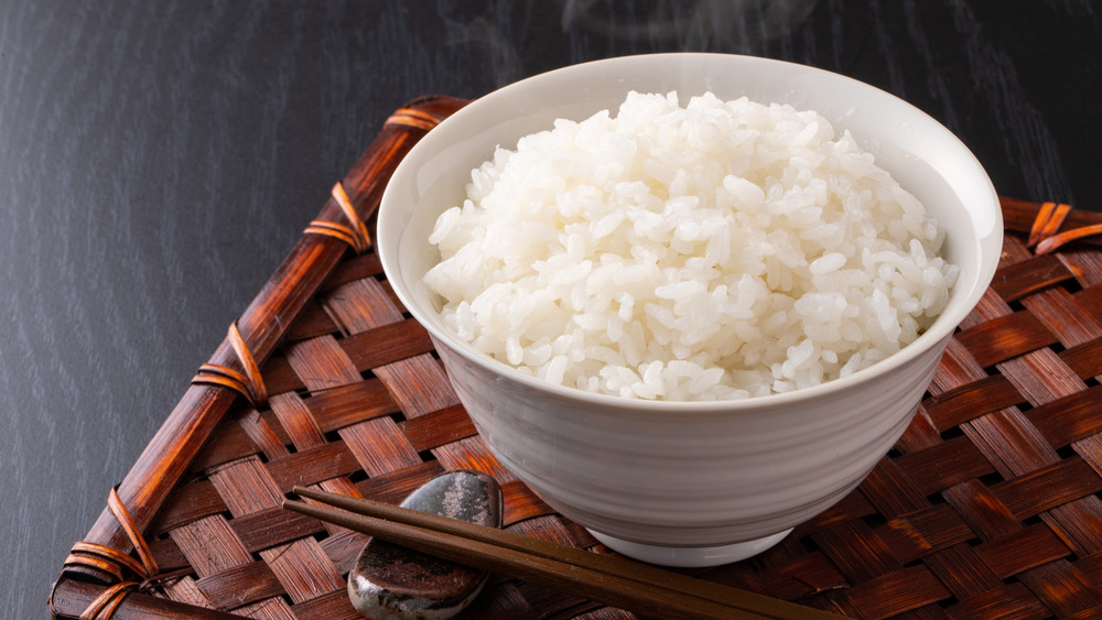 Bowl of white rice