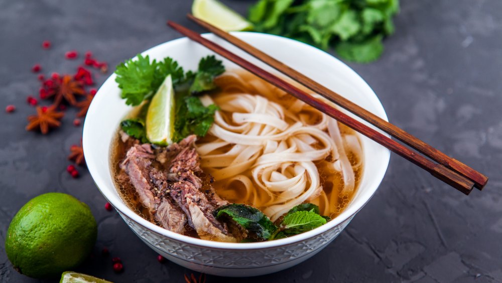 Pho Bo, a Vietnamese soup.