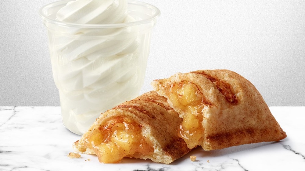 McDonald's apple pie and ice cream