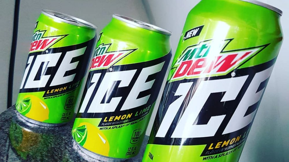 Mountain Dew Ice cans