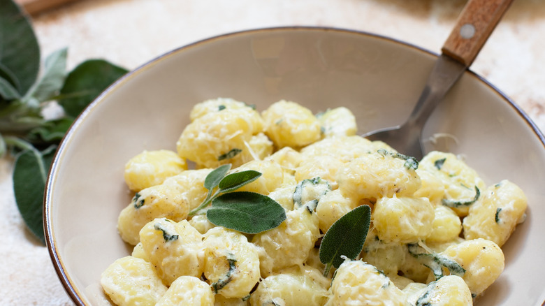 ricotta gnocchi tossed with butter