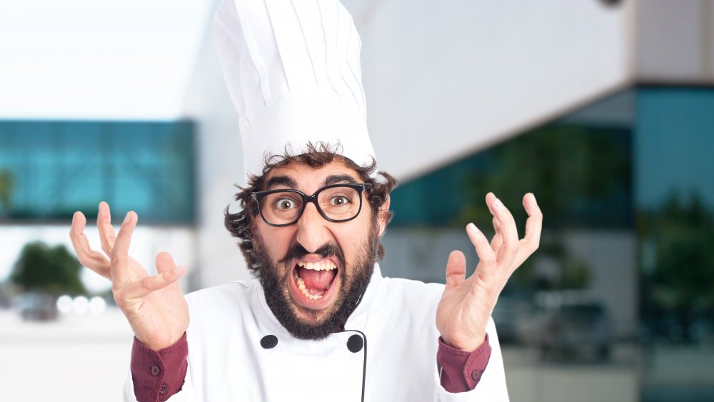 Angry French chef