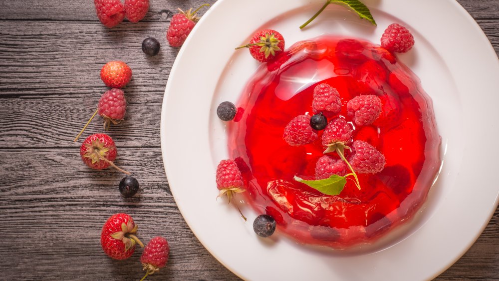 Jell-O with fruit