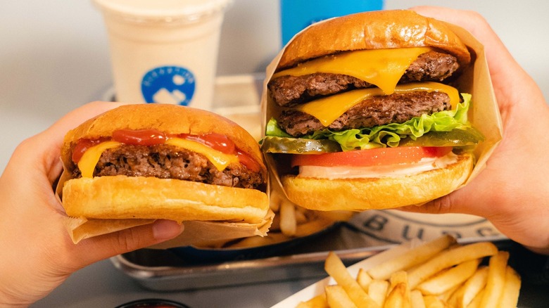 Elevation Burger fries and burgers