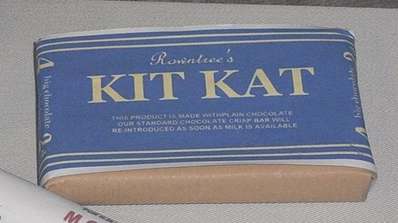 Rowntree's Kit Kat with blue wrapper