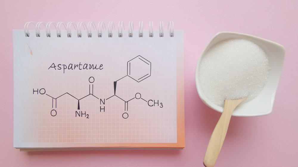 Aspartame and its chemical formula
