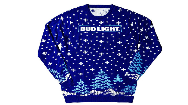 Bud Light snowflake sweater 