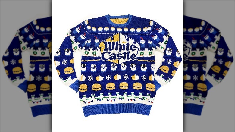 white castle ugly holiday sweater