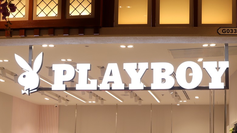 Neon sign that says Playboy