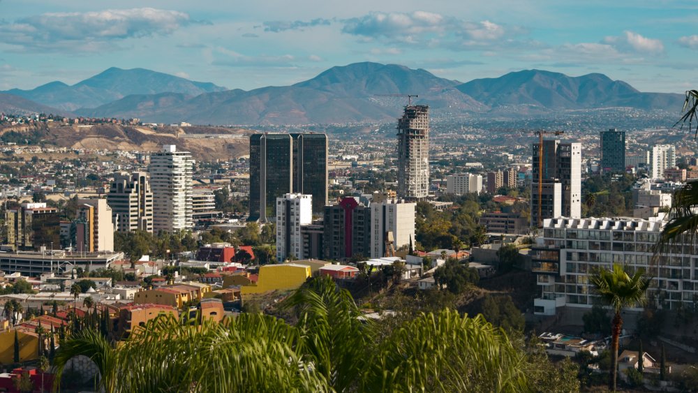 Modern day Tijuana skyline