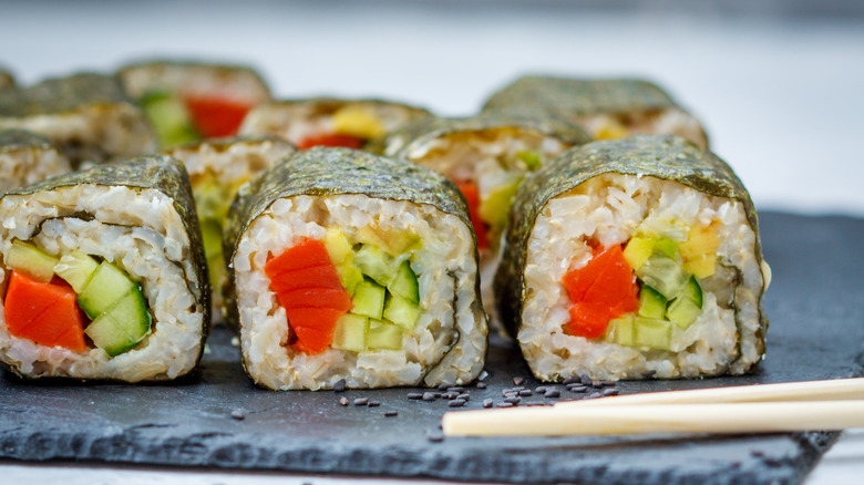 brown rice sushi