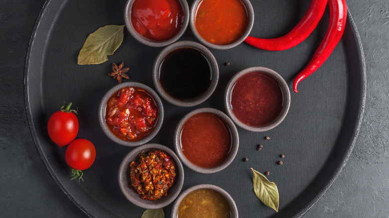 Ingredients for homemade BBQ sauce