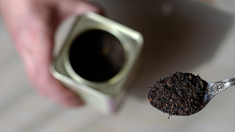 Tea in airtight container