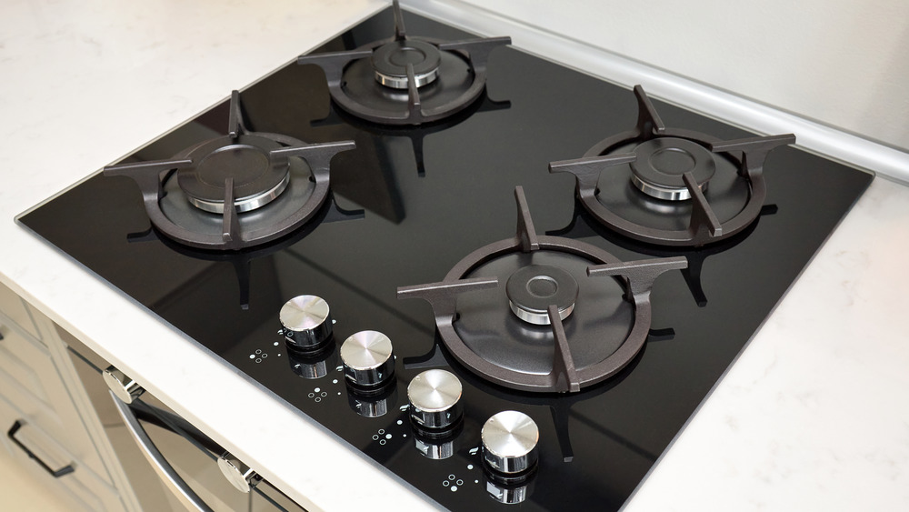 stove with different burners