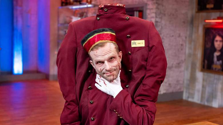 Zac Young in costume on Halloween Baking Championship 