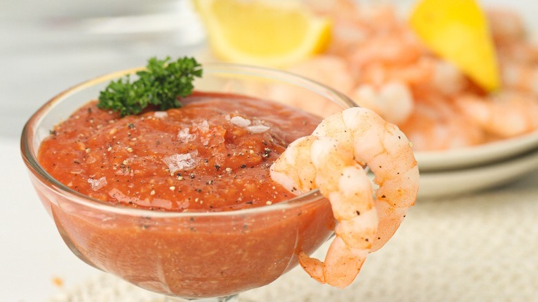 serve cocktail sauce with shrimp