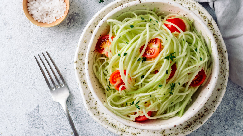 Zoodle salad