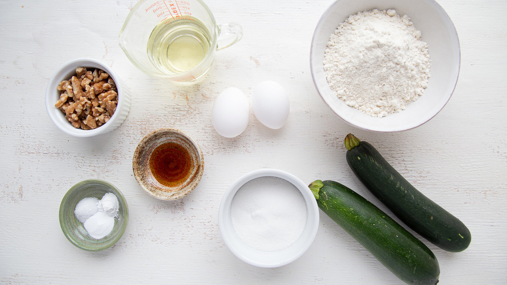 Zucchini bread ingredients